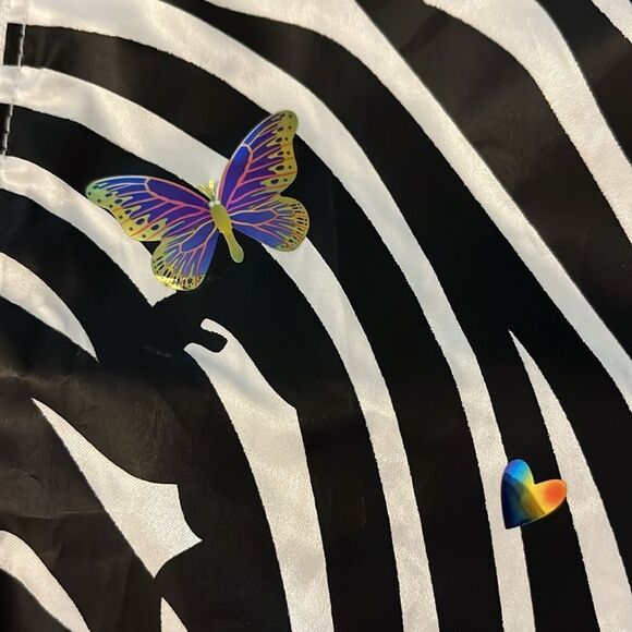 Jordan Butterfly Thumb Finger print Jumpman Black White Zipper Varsity Jacket M - Picture 8 of 13